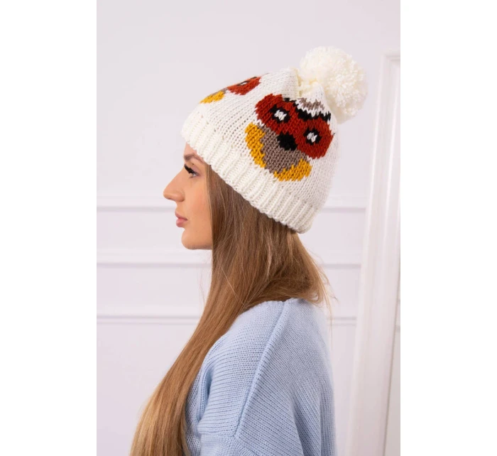 Dámský klobouk ecru model 18751613 - K-Fashion Dámský klobouk ecru model 18751613 - K-Fashion