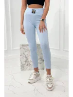 Pruhované legíny s vysokým pasem modré Pruhované legíny s vysokým pasem modré