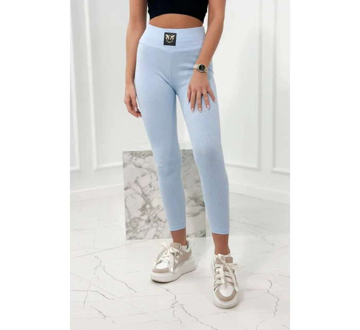 Pruhované legíny s vysokým pasem modré Pruhované legíny s vysokým pasem modré