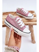 Dětské tenisky vázané Špinavě růžová model 21621575 - Boto Dětské tenisky vázané Špinavě růžová model 21621575 - Boto