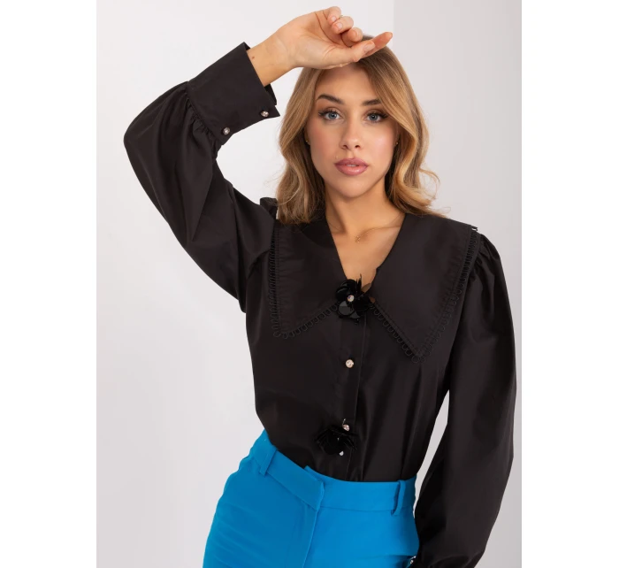 Koszula LK KS model 21786309 czarny - FPrice Koszula LK KS model 21786309 czarny - FPrice