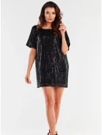 Dámské mini šaty s Černá model 19916509 - awama Dámské mini šaty s Černá model 19916509 - awama