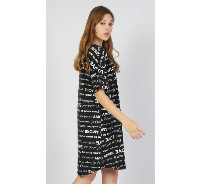 Dámska nočná košeľa s krátkym rukávom Amore