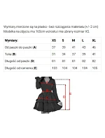 425-12 MATILDE Šaty s výstrihom a krátkymi rukávmi - MODRÉ