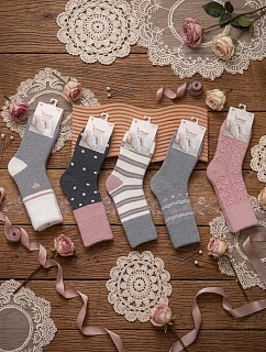 Ponožky WiK Xintao 3141 vzor 16 Merino 35–42