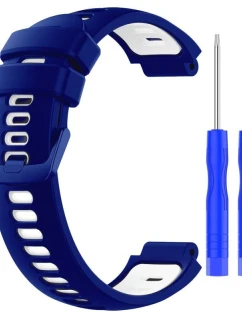 řemínek pro  tmavě modrý a bílý model 21804881 - Garmin