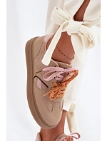 Dámské Tenisky S Světle Hnědé model 22095307 - Boto Dámské Tenisky S Světle Hnědé model 22095307 - Boto