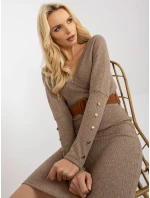 Dámske šaty TW SK BE BQ183 tmavo lila Dámske šaty TW SK BE BQ183 tmavo lila