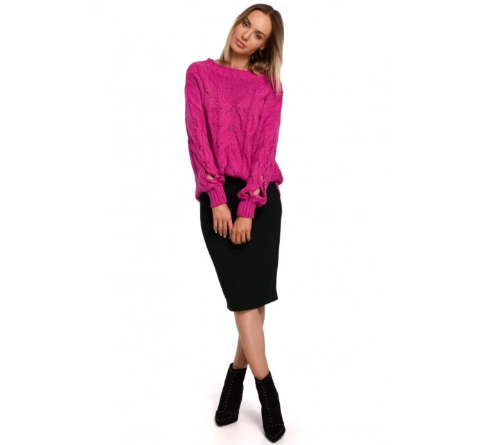 Dámsky sveter M539 fuchsiová - Moe