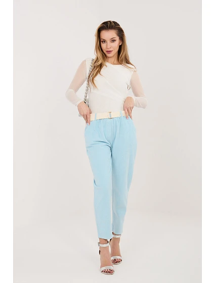 Šnúrové nohavice model 226482 Taliansko Moda