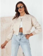 Dámská kožená bunda béžová Dstreet model 21974862 - FashionStreet