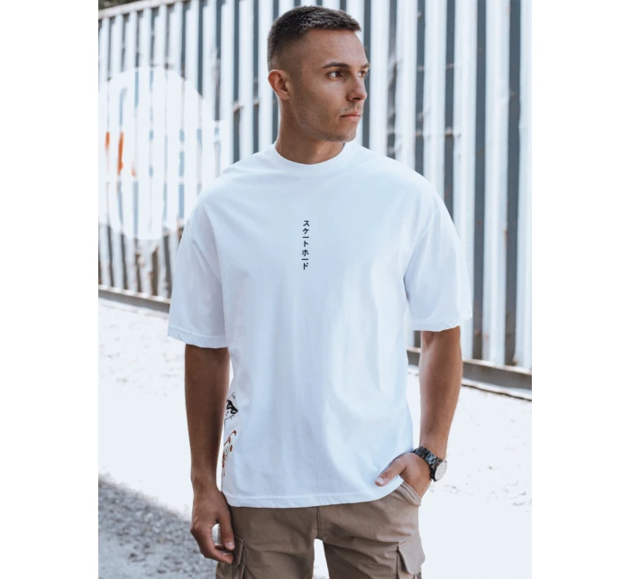 Pánské tričko s potiskem bílé Dstreet model 21975493 - FashionStreet