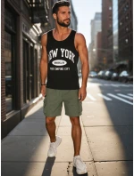 Pánské látkové bojové šortky zelené Dstreet model 21988614 - FashionStreet