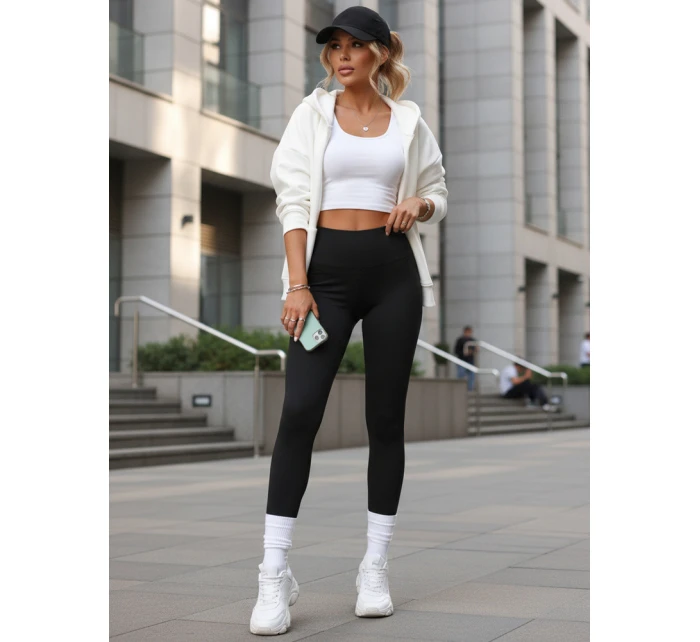 Dámske športové legíny čierne FashionStreet UY2846