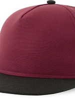 Atlantis Headwear Bank Five-S 5-panelová čiapka 33.0232 bordová/čierna