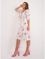 Šaty LK SK 508964 3.95 biela a ružová Šaty LK SK 508964 3.95 biela a ružová