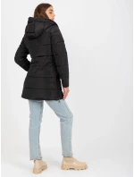 Dámska bunda NM KR L22 9872 .93 čierna a béžová Dámska bunda NM KR L22 9872 .93 čierna a béžová