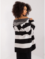 Sweter PM SW B426.38X czarno biały