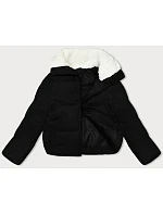 Dámska manšestrová bunda J Style Black (5M3230-392)