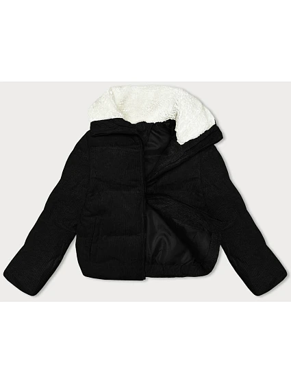 Dámska manšestrová bunda J Style Black (5M3230-392)