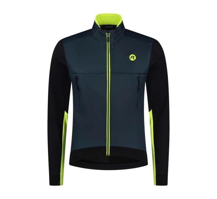 Rogelli zimná bunda CADENCE modro-čierna-fluor L