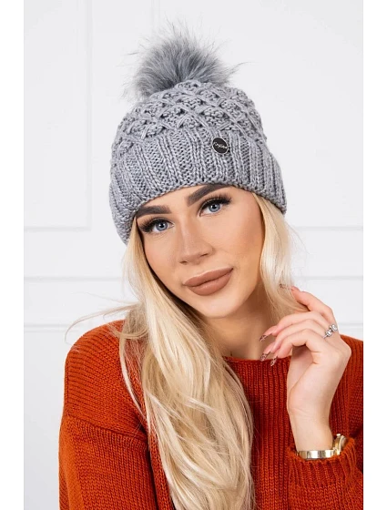 Čepice model 18745592 tmavě šedá - K-Fashion
