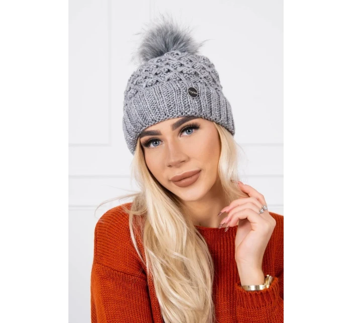 Čiapka K165 tmavo šedá