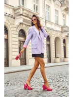 Módní sandály na vysokém podpatku s pásky Fuchsie model 21620482 - Boto