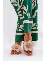 Transparentne Płaskie Klapki Damskie Ze Sztucznym Kwiatem Nude Vobetta Transparentne Płaskie Klapki Damskie Ze Sztucznym Kwiatem Nude Vobetta