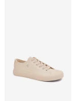 Dámske tenisky z eko kože Big Star TT274019 Beige