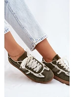 Dámské tenisky s krajkou zelené model 22107037 - Boto