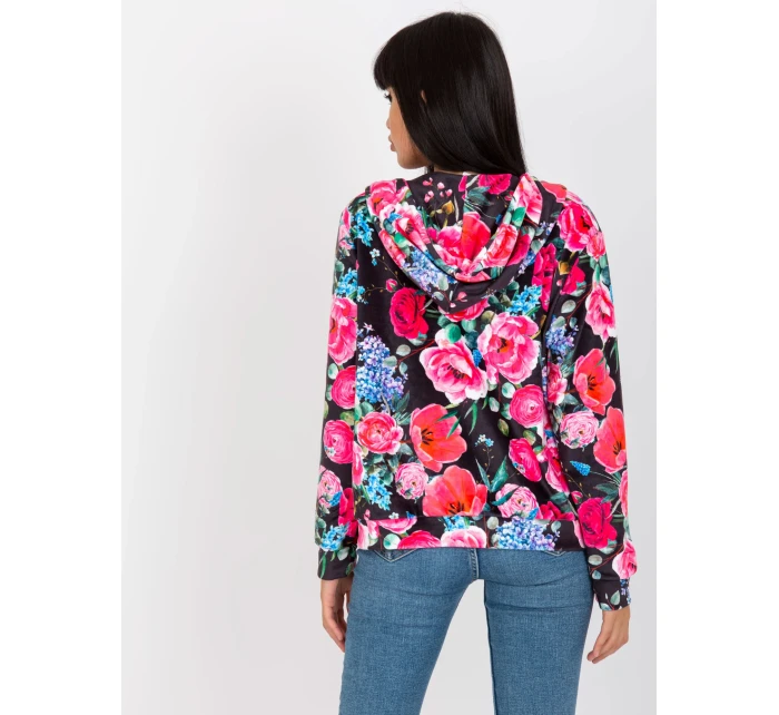 Mikina RV BL 8118.89 čierna a ružová