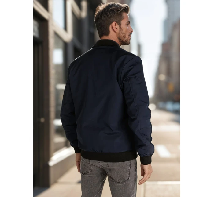 Pánská přechodná bunda bomber modrá Dstreet model 21986355 - FashionStreet