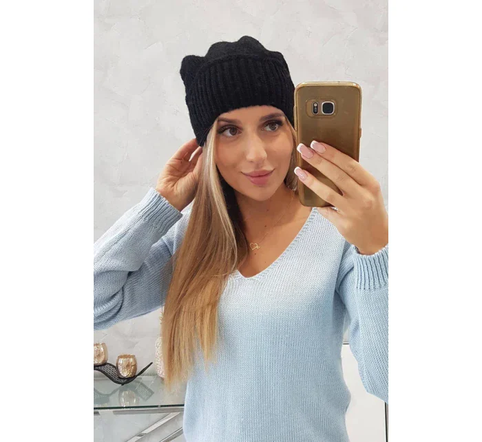 Dámska čiapka Ingrid K371 čierna Dámska čiapka Ingrid K371 čierna