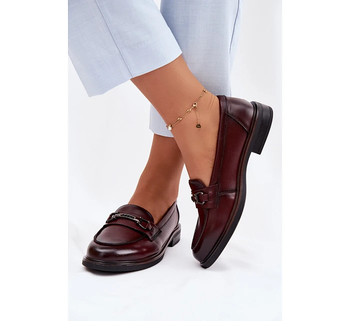 Kožené dámské mokasyny Vinceza 39983 Hnědé