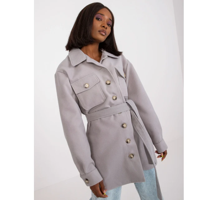 Dámska košeľa-LK-KS-508481.88-šedá Dámska košeľa-LK-KS-508481.88-šedá