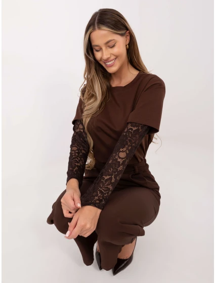 Blúzka MI BZ 4227.61 hnedá