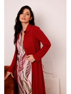 B283 Maxi šaty s potlačou - model 1