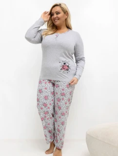 ~Plus Size Pyžamo model 221194 Forever Pink