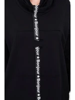 Šaty s kravatou čierne