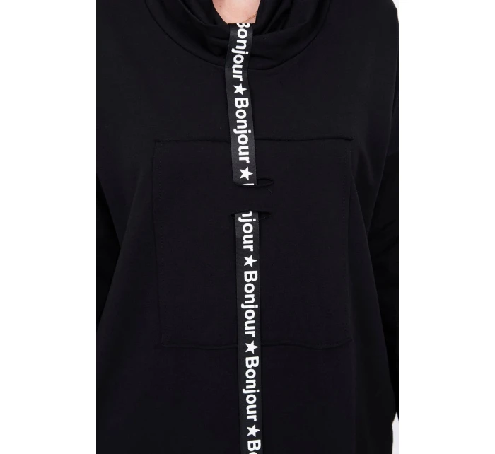 Šaty s kravatou čierne