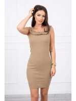 Španielske šaty s volánikmi ťava Španielske šaty s volánikmi ťava