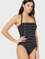 Dámske jednodielne plavky 262443 1P310 65820 čierna - Emporio Armani