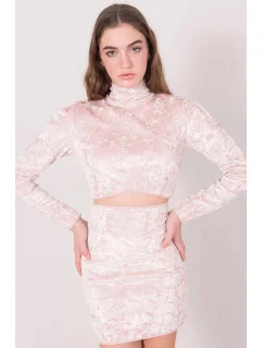 Dámská velurový Top model 18398601 pudr béžová BSL - FPrice