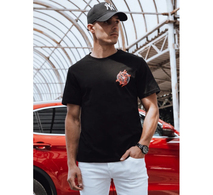 Pánské tričko s potiskem černé Dstreet model 21975061 - FashionStreet Pánské tričko s potiskem černé Dstreet model 21975061 - FashionStreet