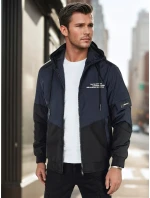 Pánská přechodná bunda s kapucí modrá Dstreet model 21986390 - FashionStreet Pánská přechodná bunda s kapucí modrá Dstreet model 21986390 - FashionStreet