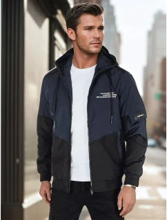 Pánská přechodná bunda s kapucí modrá Dstreet model 21986390 - FashionStreet