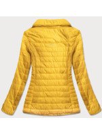 Žltá bunda s vysokým stojačikom (DL016)