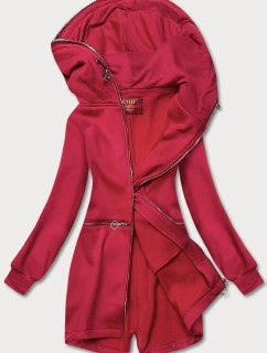 Dámska mikina s červeným pásom (amg-17)