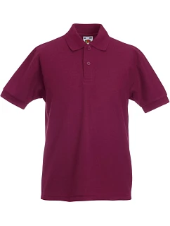 Fruit of the Loom Kids 65/35 Polo Detské piqué polo 16.3417 bordová